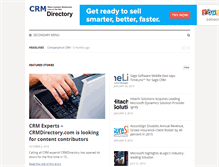 Tablet Screenshot of crmdirectory.com